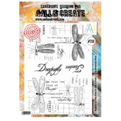 AALL & CREATE - Estampe set «On Dragonfly Wings» #230